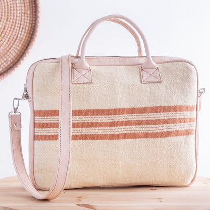 Leather Laptop Bag Amazigh Rug Tayri   ⵜⴰⵢⵔⵉ