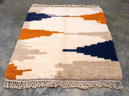 7x8 ft Handmade Rug Amazigh Azilal ⴰⵢⵢⵓⵔ. FREE SHIPPING