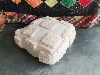 Handmade Amazigh floor poof.
