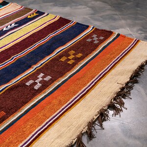 3X5 ft Handmade Amazigh Kilim Rug Merzuga ⴰⵢⵢⵓⵔ. FREE SHIPPING