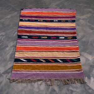 3x5 ft Handmade Amazigh Kilim Rug Juba ⴰⵏⵉⵔ. FREE SHIPPING