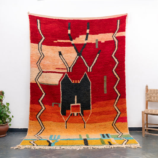 6x10 ft Handmade Amazigh Rug Boujaad Zina ⵣⵉⵏⴰ. FREE SHIPPING