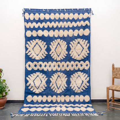 5x9 ft Handmade Rug Amazigh Beni Ourain ⵢⴰⵣ. FREE SHIPPING