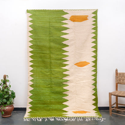5x8 ft Handmade Amazigh Kilim Rug ⵜⵓⴷⴻⵔⵜ. FREE SHIPPING