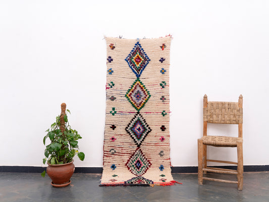 2.5x6 Handmade Vintage Amazigh runner Lalla. FREE SHIPPING