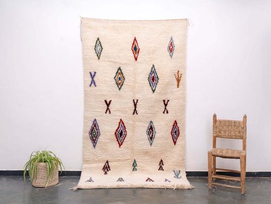 5x8 ft Handmade Amazigh Rug Azilal ⵢⴰⵣ. FREE SHIPPING