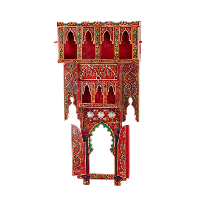 Handmade Moroccan shelf Ahidus blue.