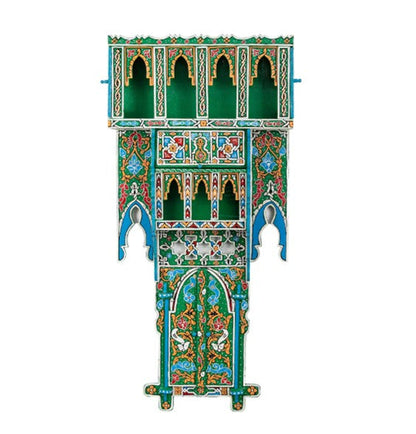 Handmade Moroccan shelf Ahidus blue.