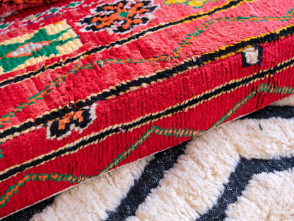 6ft Handmade Amazigh Vintage Sofa Azur ⵜⵓⴷⴻⵔⵜ. FREE SHIPPING