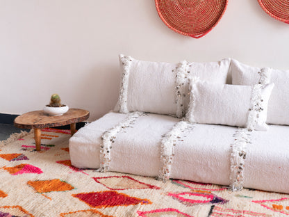 5ft Handmade Amazigh Sofa Wedding Blanket ⴰⵓⵔⵉⵏⵊ. FREE SHIPPING