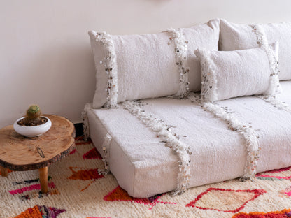 5ft Handmade Amazigh Sofa Wedding Blanket ⴰⵓⵔⵉⵏⵊ. FREE SHIPPING