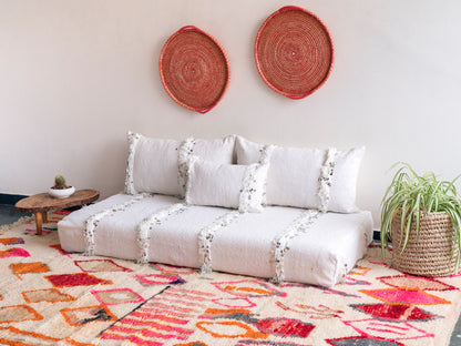 5ft Handmade Amazigh Sofa Wedding Blanket ⴰⵓⵔⵉⵏⵊ. FREE SHIPPING