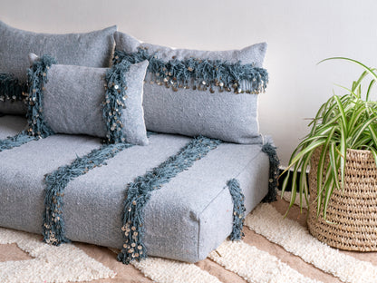 4ft Handmade Amazigh Sofa Wedding Blanket ⴰⵓⵔⵉⵏⵊ. FREE SHIPPING