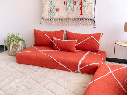 Amazigh floor Kilim Sofa Dakhla. FREE SHIPPING