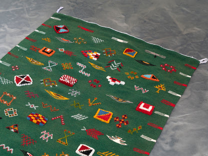 3X5 ft Handmade Amazigh Kilim Rug Sakina ⴰⵏⵉⵔ. FREE SHIPPING