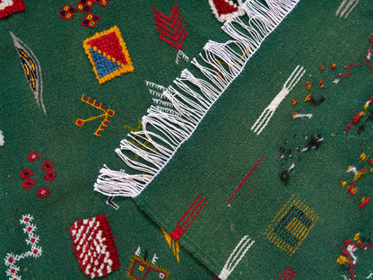 3X5 ft Handmade Amazigh Kilim Rug Sakina ⴰⵏⵉⵔ. FREE SHIPPING