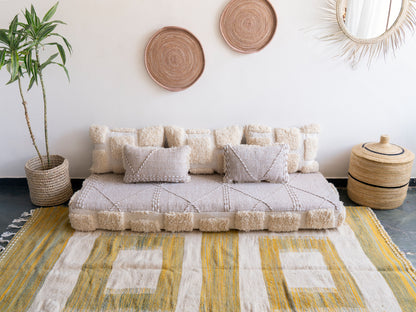 6ft Handmade Amazigh Sofa ⵜⴰⵎⵓⵏⵜ. FREE SHIPPING