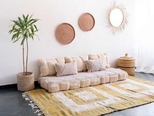 6ft Handmade Amazigh Sofa ⵜⴰⵎⵓⵏⵜ. FREE SHIPPING