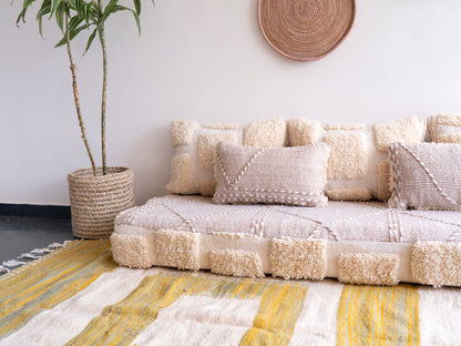 6ft Handmade Amazigh Sofa ⵜⴰⵎⵓⵏⵜ. FREE SHIPPING