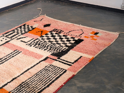 5x8ft Handmade Amazigh Rug Boujaad Lakbab. FREE SHIPPING