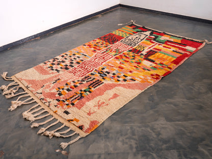 5x9 ft Handmade Amazigh Rug Boujaad Tamunt ⵜⴰⵎⵓⵏⵜ. FREE SHIPPING