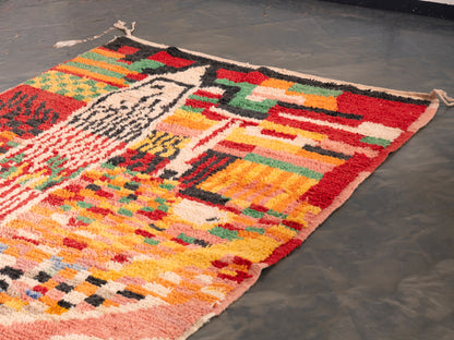 5x9 ft Handmade Amazigh Rug Boujaad Tamunt ⵜⴰⵎⵓⵏⵜ. FREE SHIPPING