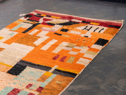5x9 ft Handmade Amazigh Rug Boujaad Agadir ⵜⵉⵜⵔⵉⵜ. FREE SHIPPING