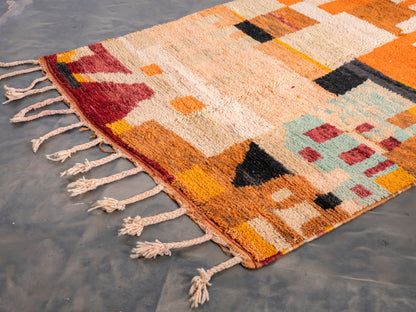 5x9 ft Handmade Amazigh Rug Boujaad Agadir ⵜⵉⵜⵔⵉⵜ. FREE SHIPPING