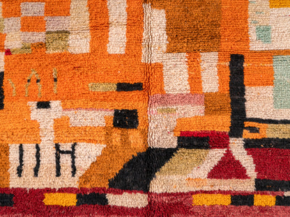 5x9 ft Handmade Amazigh Rug Boujaad Agadir ⵜⵉⵜⵔⵉⵜ. FREE SHIPPING