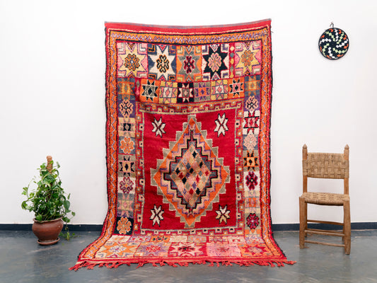 6x10 ft Large Handmade Amazigh Vintage Rug Ines ⵜⴰⴼⵍⴻⵙⵜ. FREE SHIPPING