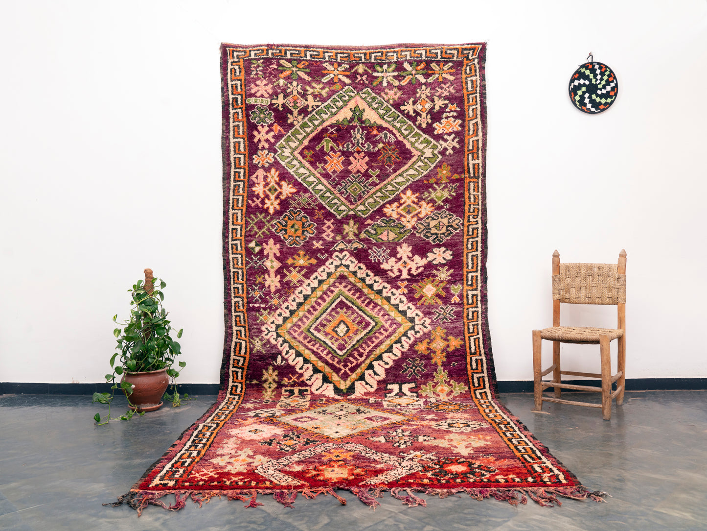 5x12 ft Large Handmade Amazigh Vintage Rug Taskert ⴰⴼⵓⵍⴽⵉ. FREE SHIPPING