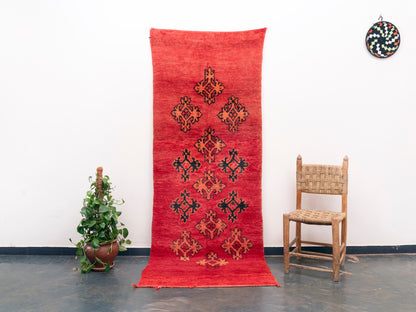 3x9 Handmade Vintage Amazigh runner Illy. FREE SHIPPING