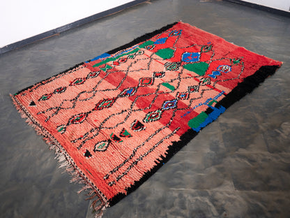 5x8 Handmade Vintage Amazigh Rug Titrit ⵢⴰⵣ. FREE SHIPPING