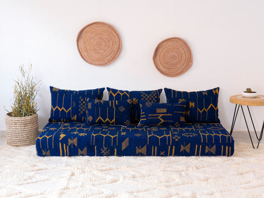 6ft Handmade Amazigh Sofa Hlima ⴰⵓⵔⵉⵏⵊ. FREE SHIPPING