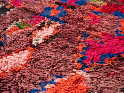 3x8 Handmade Vintage Amazigh Rug Mouha ⵢⴰⵣ. FREE SHIPPING