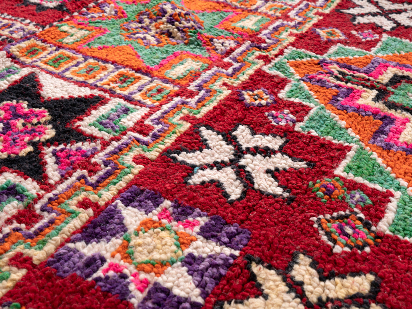 7x10 ft Large Handmade Amazigh Vintage Rug Akchour ⵜⴰⴼⵍⴻⵙⵜ. FREE SHIPPING