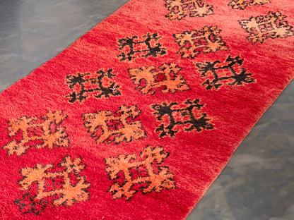 3x9 Handmade Vintage Amazigh runner Illy. FREE SHIPPING