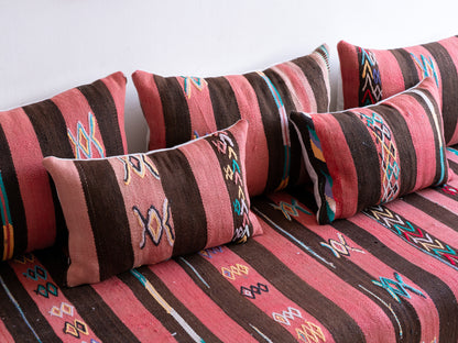 6ft Handmade Amazigh Vintage Sofa Akchour ⴰⵓⵔⵉⵏⵊ. FREE SHIPPING