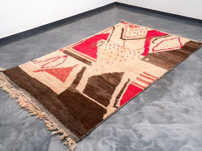 5x8 ft Handmade Amazigh Rug Boujaad Ayyur ⴰⵢⵢⵓⵔ. FREE SHIPPING