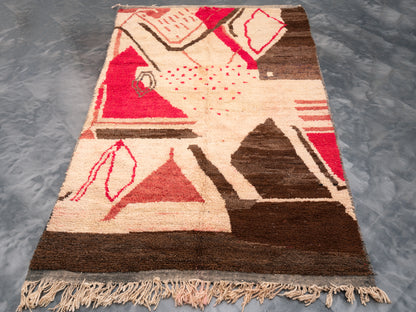 5x8 ft Handmade Amazigh Rug Boujaad Ayyur ⴰⵢⵢⵓⵔ. FREE SHIPPING