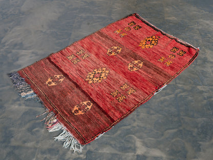 3x5 Handmade Vintage Amazigh Rug Amlou ⵢⴰⵣ. FREE SHIPPING