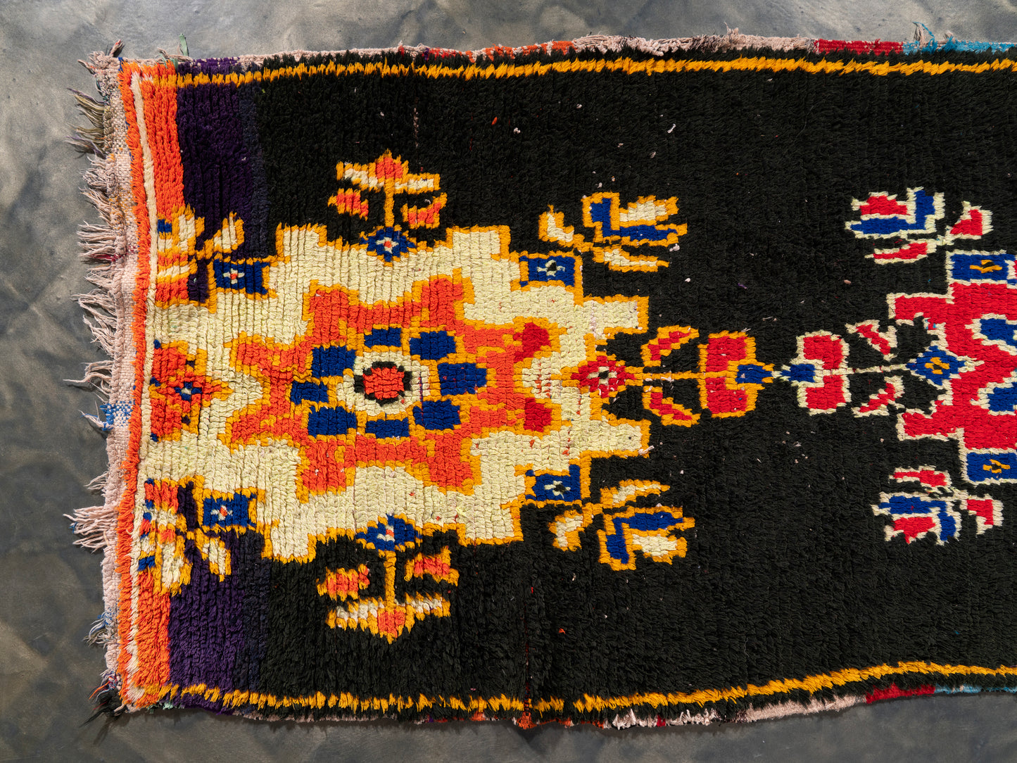 3x6 Handmade Vintage Amazigh Rug Argana ⵢⴰⵣ. FREE SHIPPING