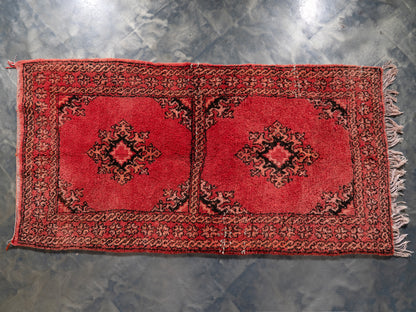 3x6 Handmade Vintage Amazigh Rug Amlou ⵢⴰⵣ. FREE SHIPPING