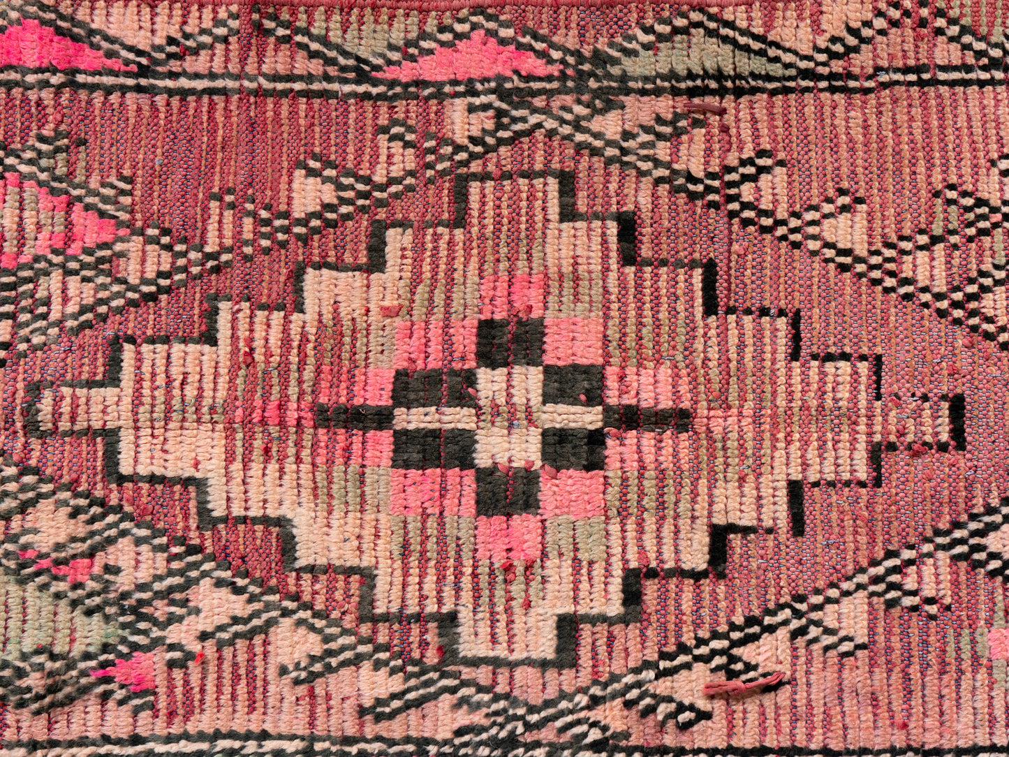 3x7 Handmade Vintage Amazigh Rug Amna ⵢⴰⵣ. FREE SHIPPING