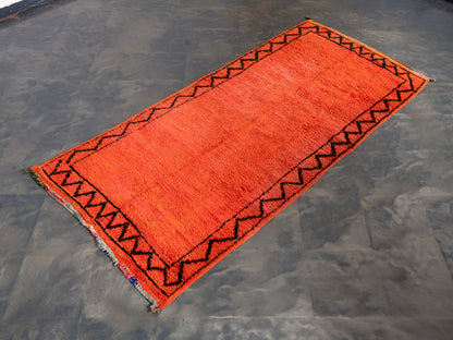 3x7 ft Handmade Vintage Amazigh Rug Anis ⵢⴰⵣ. FREE SHIPPING