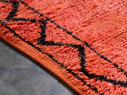 3x7 ft Handmade Vintage Amazigh Rug Anis ⵢⴰⵣ. FREE SHIPPING