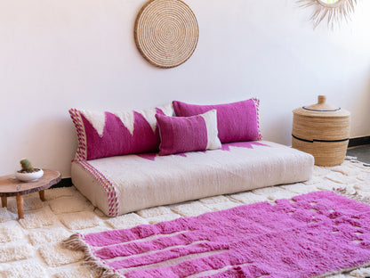 5ft Handmade Amazigh Vintage Sofa Ayyur ⵢⴰⵣ. FREE SHIPPING