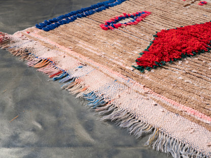3x7 Handmade Vintage Amazigh Rug Anisa ⵢⴰⵣ. FREE SHIPPING