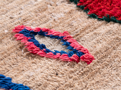 3x7 Handmade Vintage Amazigh Rug Anisa ⵢⴰⵣ. FREE SHIPPING