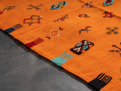 Handmade Amazigh Kilim Rug Takama. FREE SHIPPING